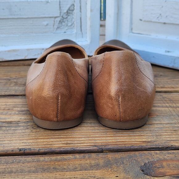 Korks by Kork Ease Women's Size 7.5M Leather Comfort Flats Tan Cap Toe Corpcore - Picture 3 of 10